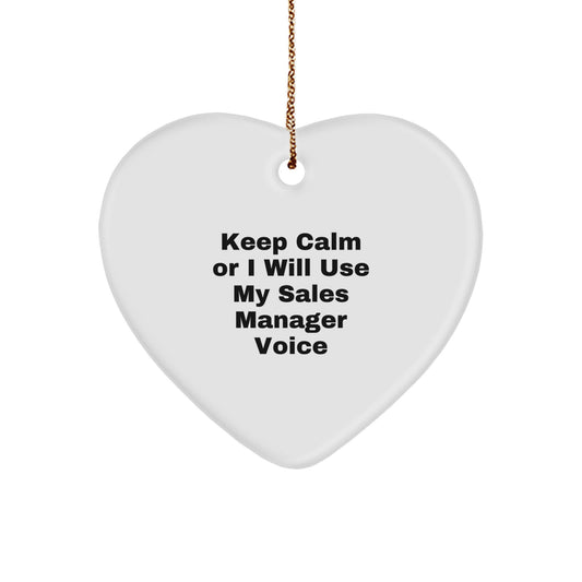 Sales Manager Keepsake Christmas Ornament for Him Gift - Image 1