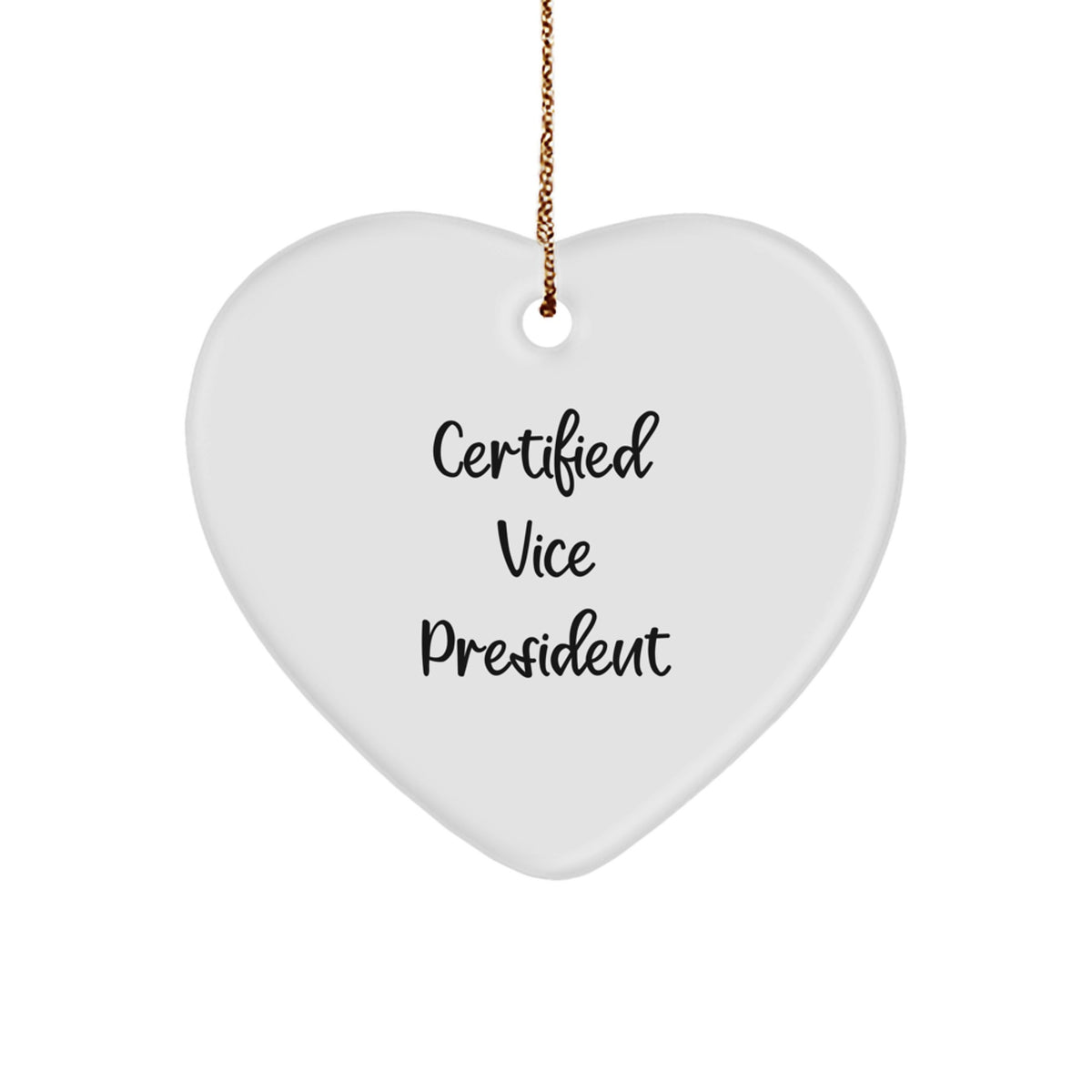 Funny Vice President Gifts from Friends, Heart Ornament for Vice President, Gifts for Vice President Men, Unique Christmas Unique Gifts for Vice President - Image 1