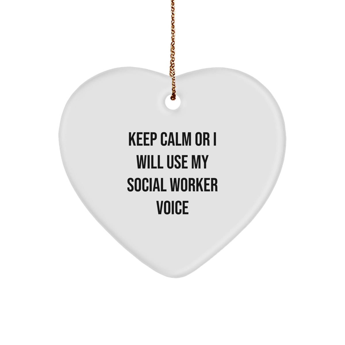 Social Worker Keepsake Christmas Ornament for Him Holiday Gift - Image 1