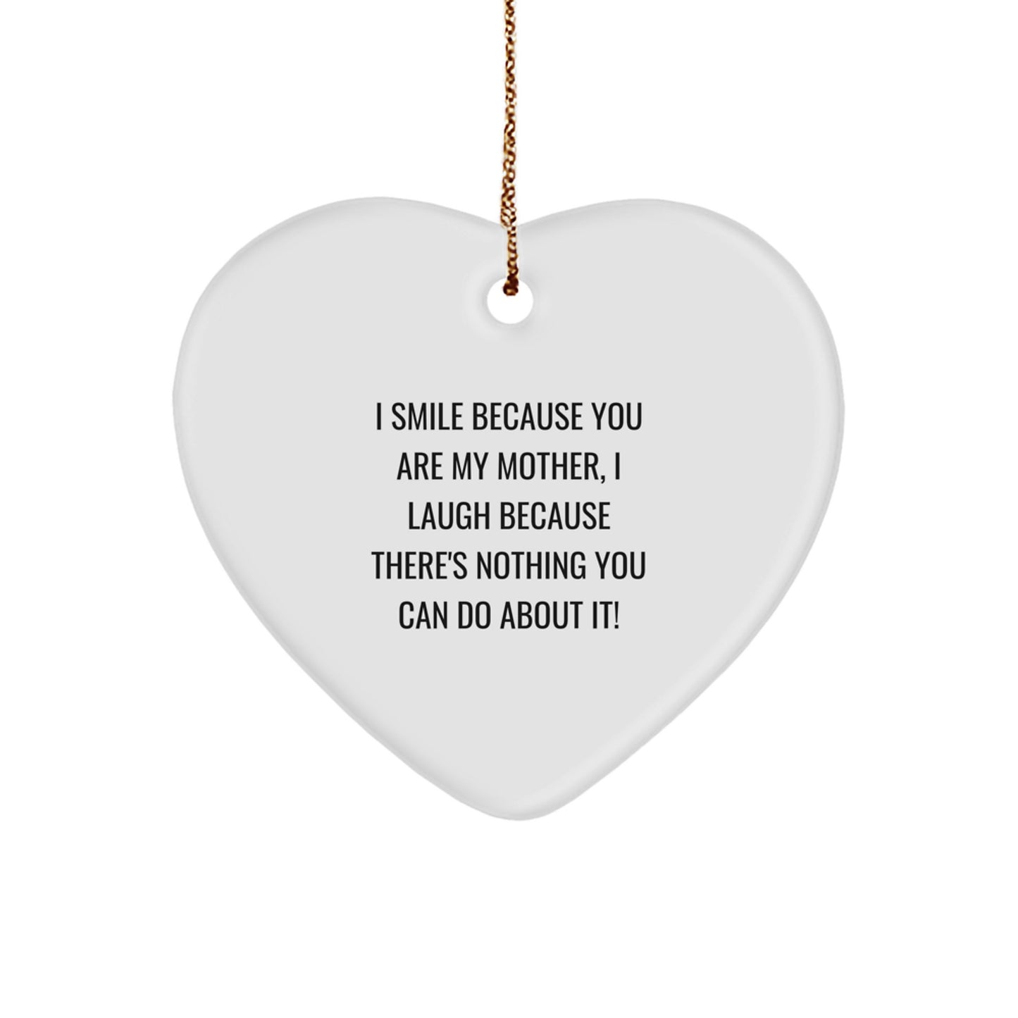 Mother Heart Ornament Keepsake for Her Christmas Gift – Holiday Treasure - Image 1