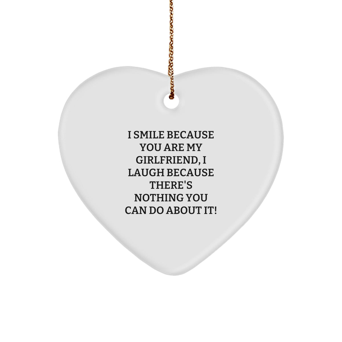 Girlfriend Keepsake Heart Christmas Ornament for Him Surprise Gift - Image 1