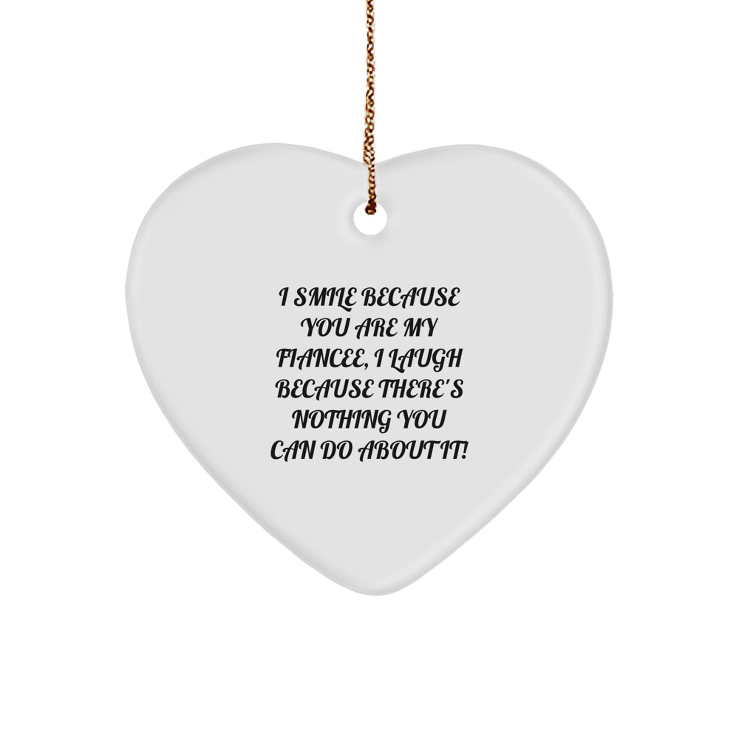 Fiancee Keepsake Christmas Ornament Gift for Him - Image 1