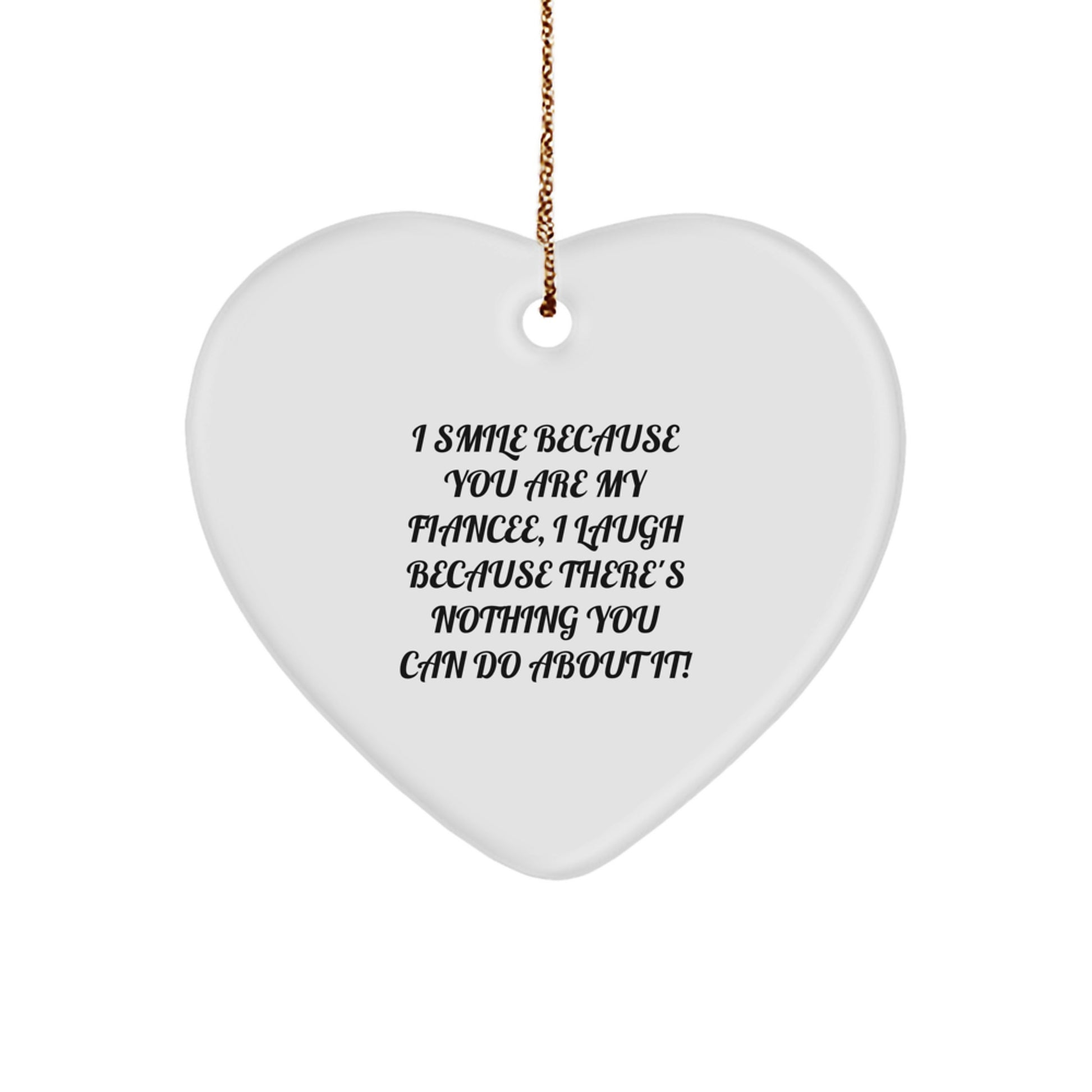 Fiancee Keepsake Christmas Ornament Gift for Him - Image 1