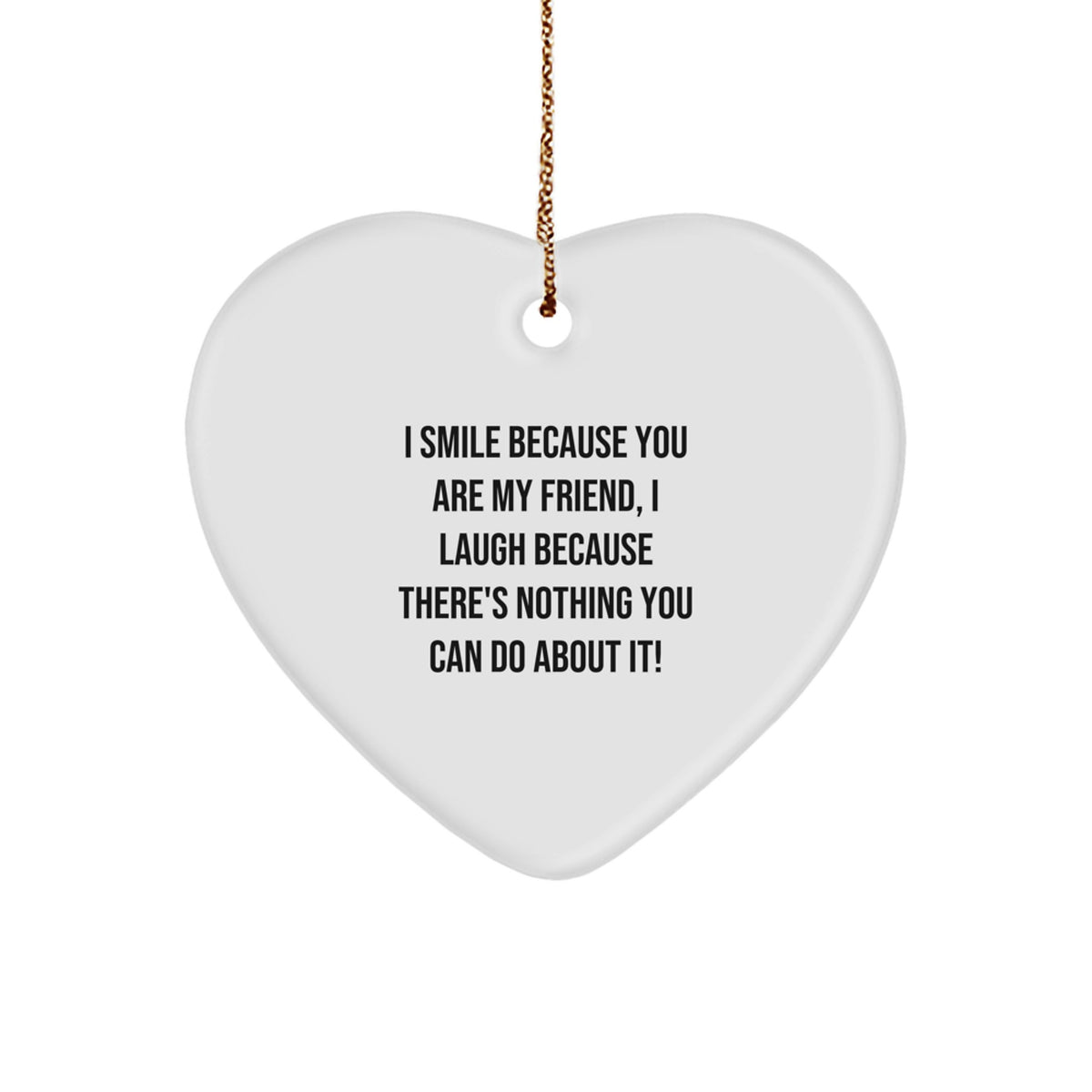 Funny Friend Heart Ornament Gifts from Men, Women, Friends, Coworkers, Family - Unique Christmas Unique Gifts for Friend - Image 1