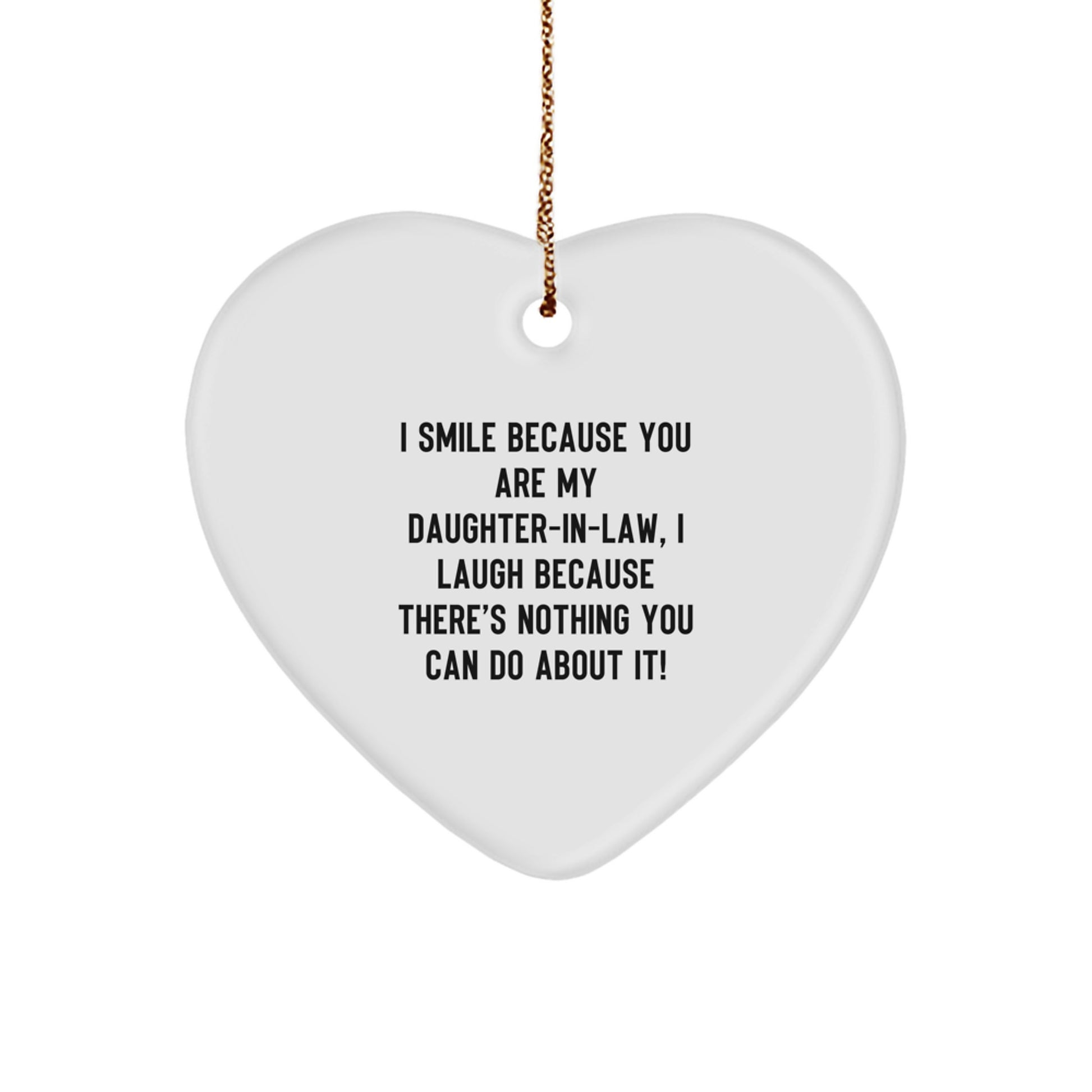 Playful Daughter-in-law Christmas Ornament Gift for Friends - Image 1