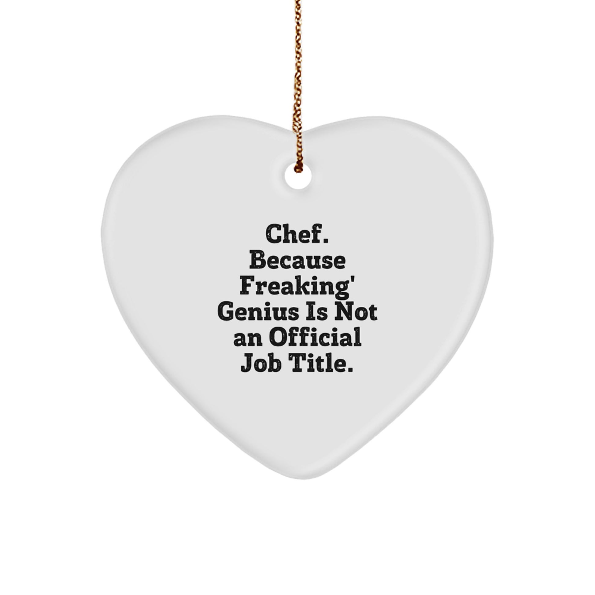 Chef Keepsake Christmas Ornament for Him Gift - Image 1