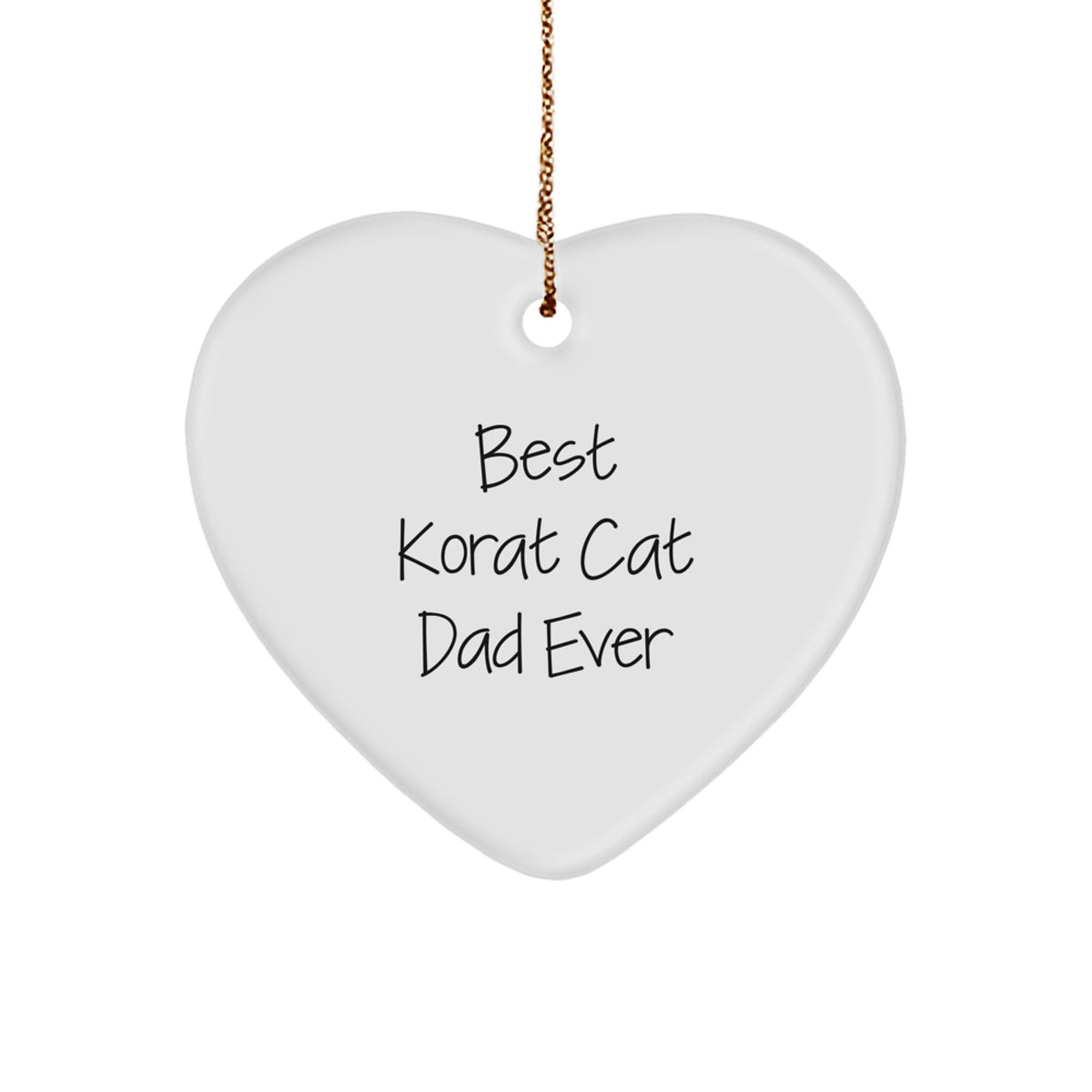 Playful Korat Cat Dad Christmas Ornament Memento for Roommates Gift - Image 1