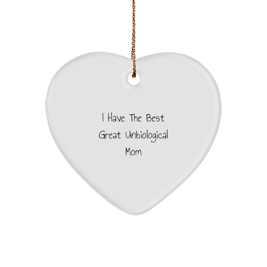 Favorite Unbiological Mom Christmas Ornament Gift for a Sister - Image 1