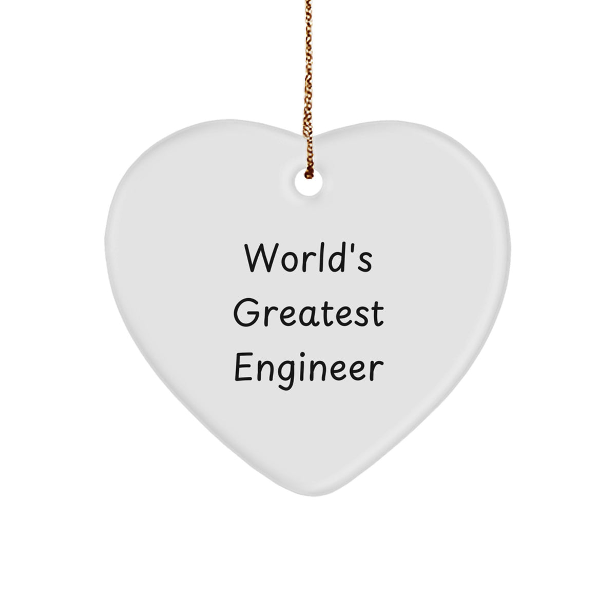 Engineer Christmas Ornament Gift for Him - World's Greatest Keepsake - Image 1