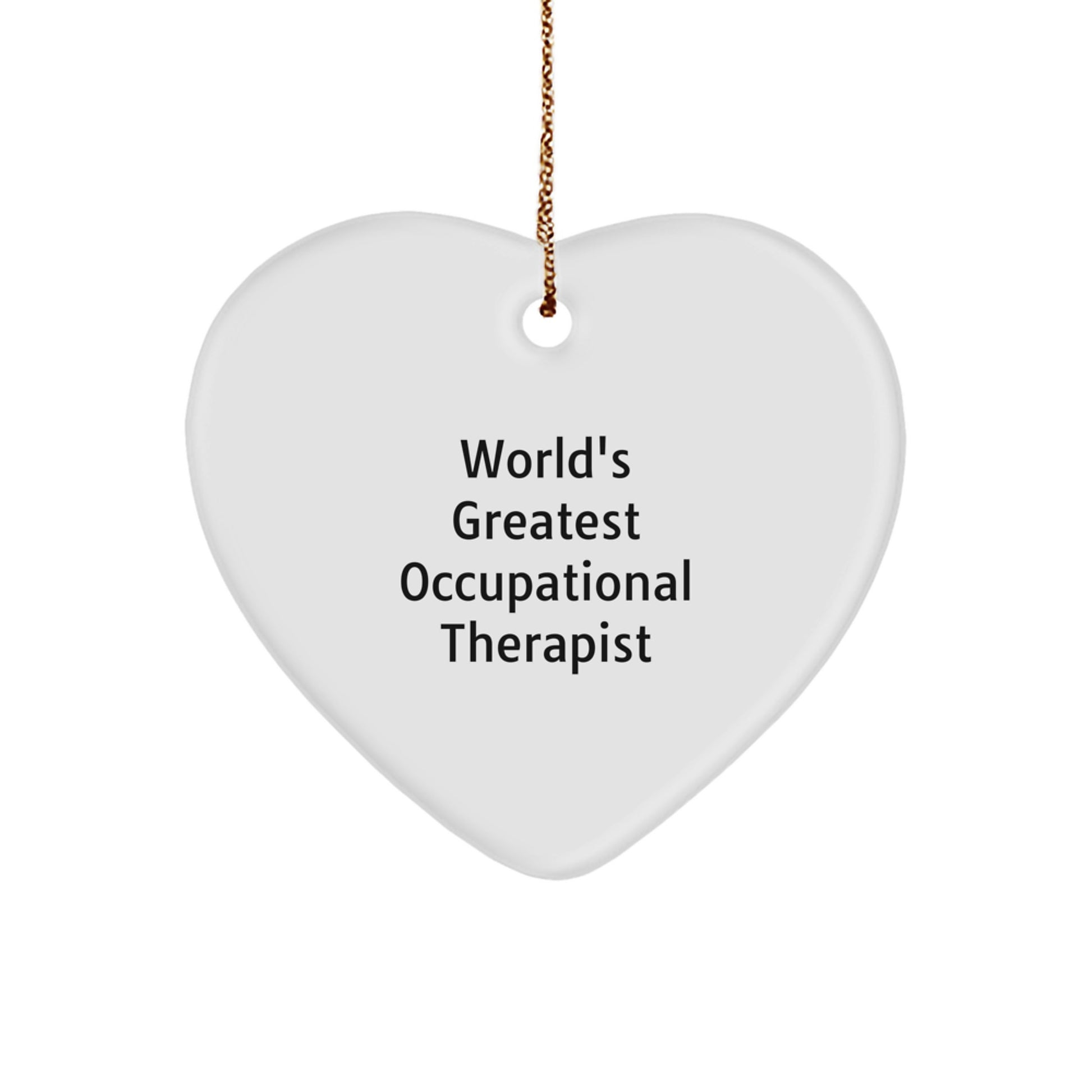 Funny Occupational Therapist Gifts from Friends for Occupational Therapist Christmas Unique Heart Ornaments - Image 1