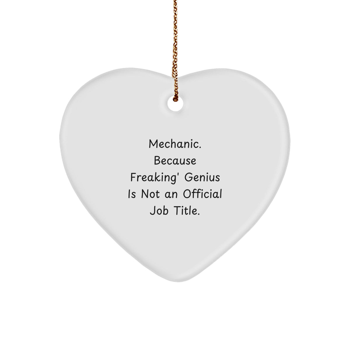 Mechanic Keepsake Christmas Ornament for Him Gift – Heart Bright - Image 1