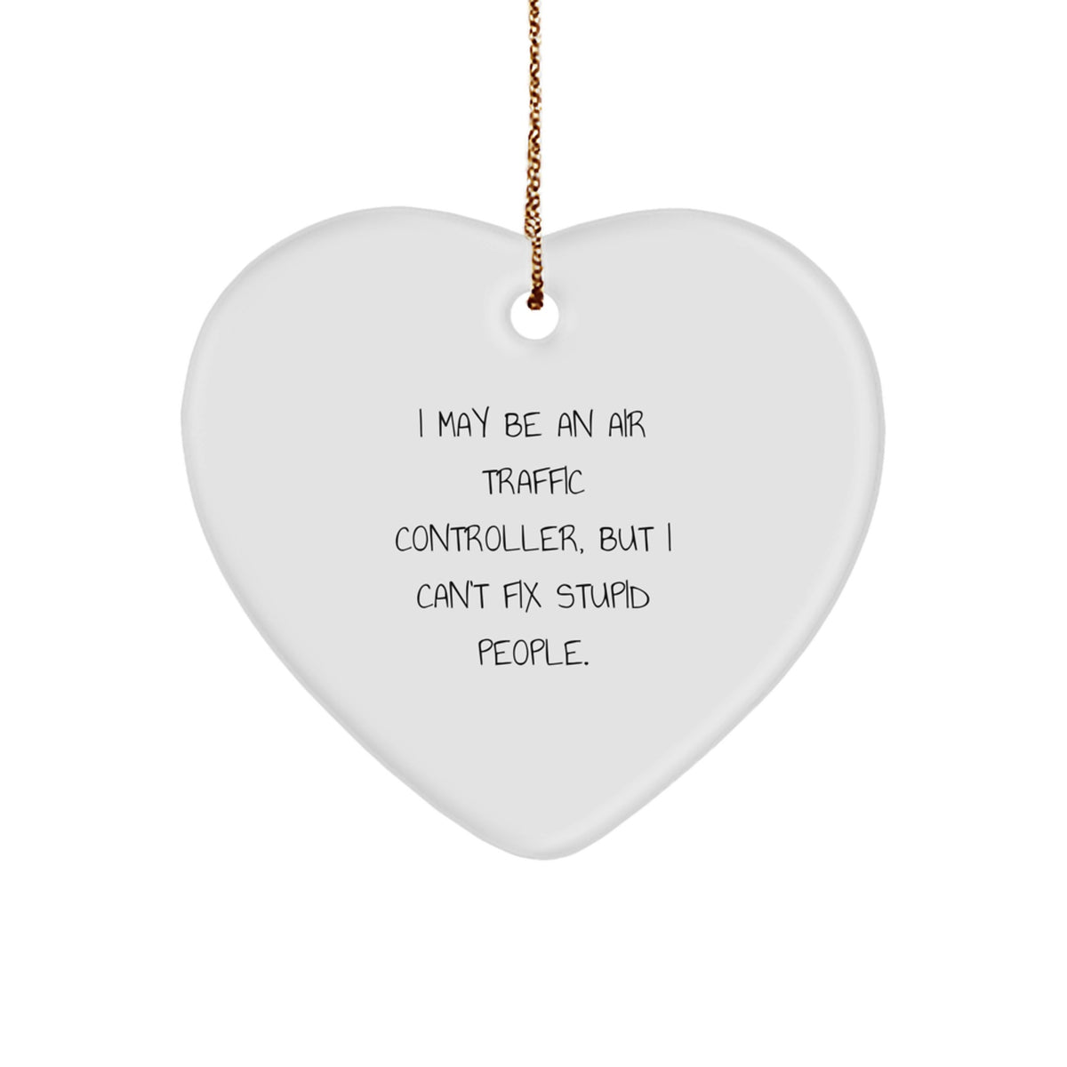 Witty Air Traffic Controller Christmas Ornament for Roommates Gift - Image 1