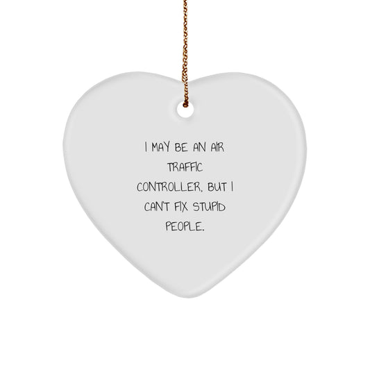 Witty Air Traffic Controller Christmas Ornament for Roommates Gift - Image 1