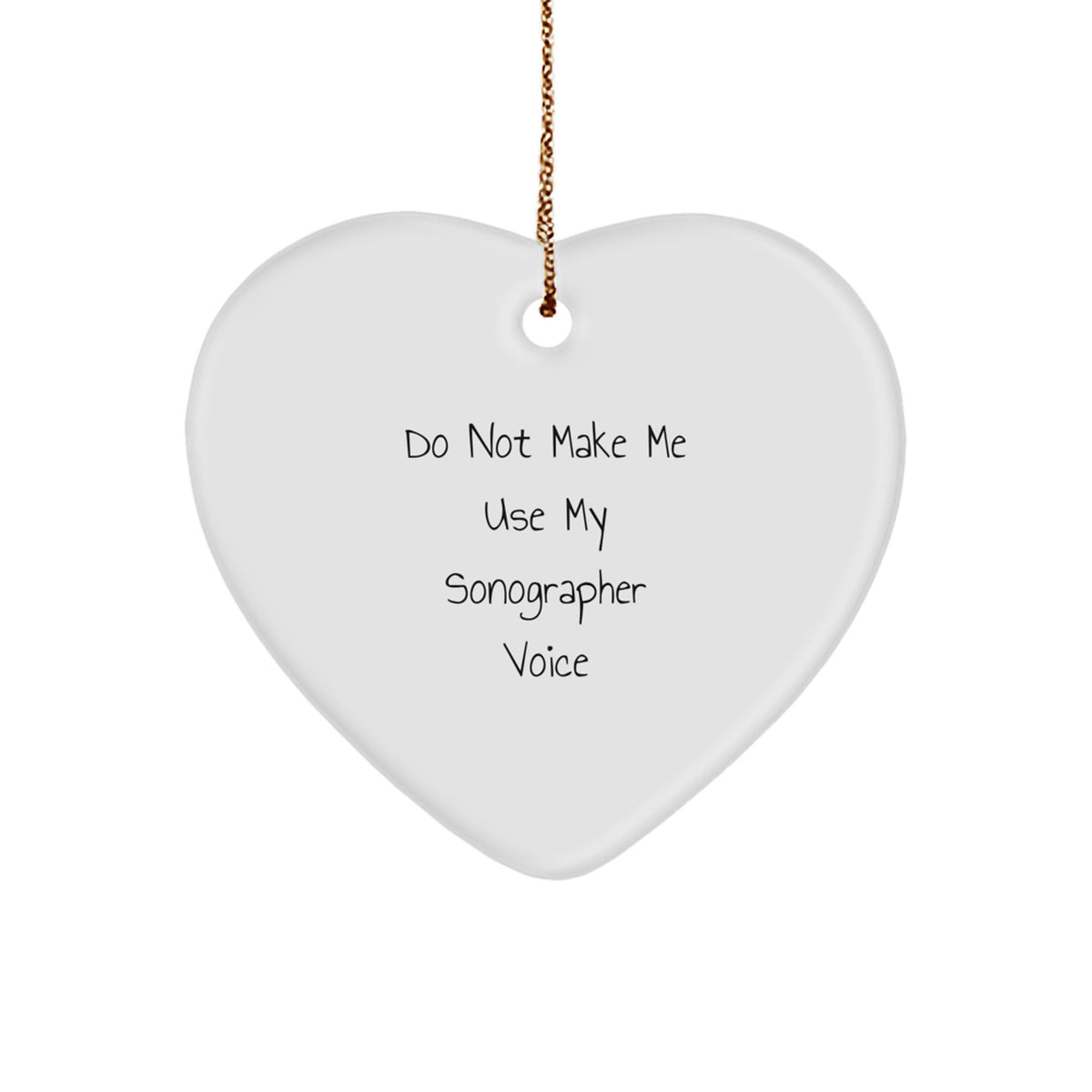 Sonographer Keepsake Christmas Ornament for Him Gift - Image 1
