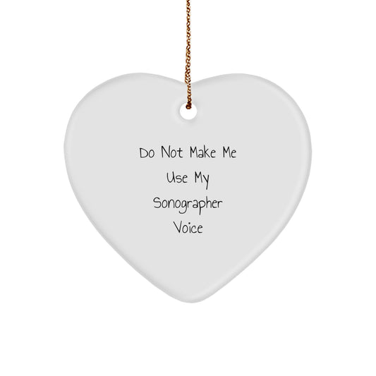 Sonographer Keepsake Christmas Ornament for Him Gift - Image 1