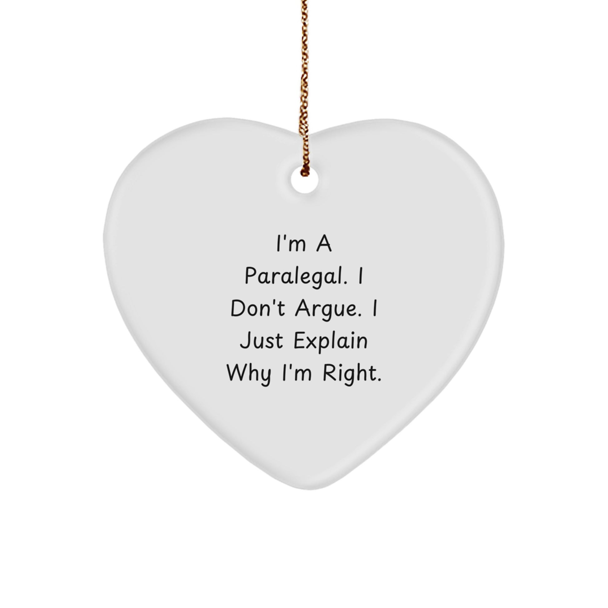 Teen Paralegal Memento Christmas Ornament Gift for Teens with Humorous - Image 1
