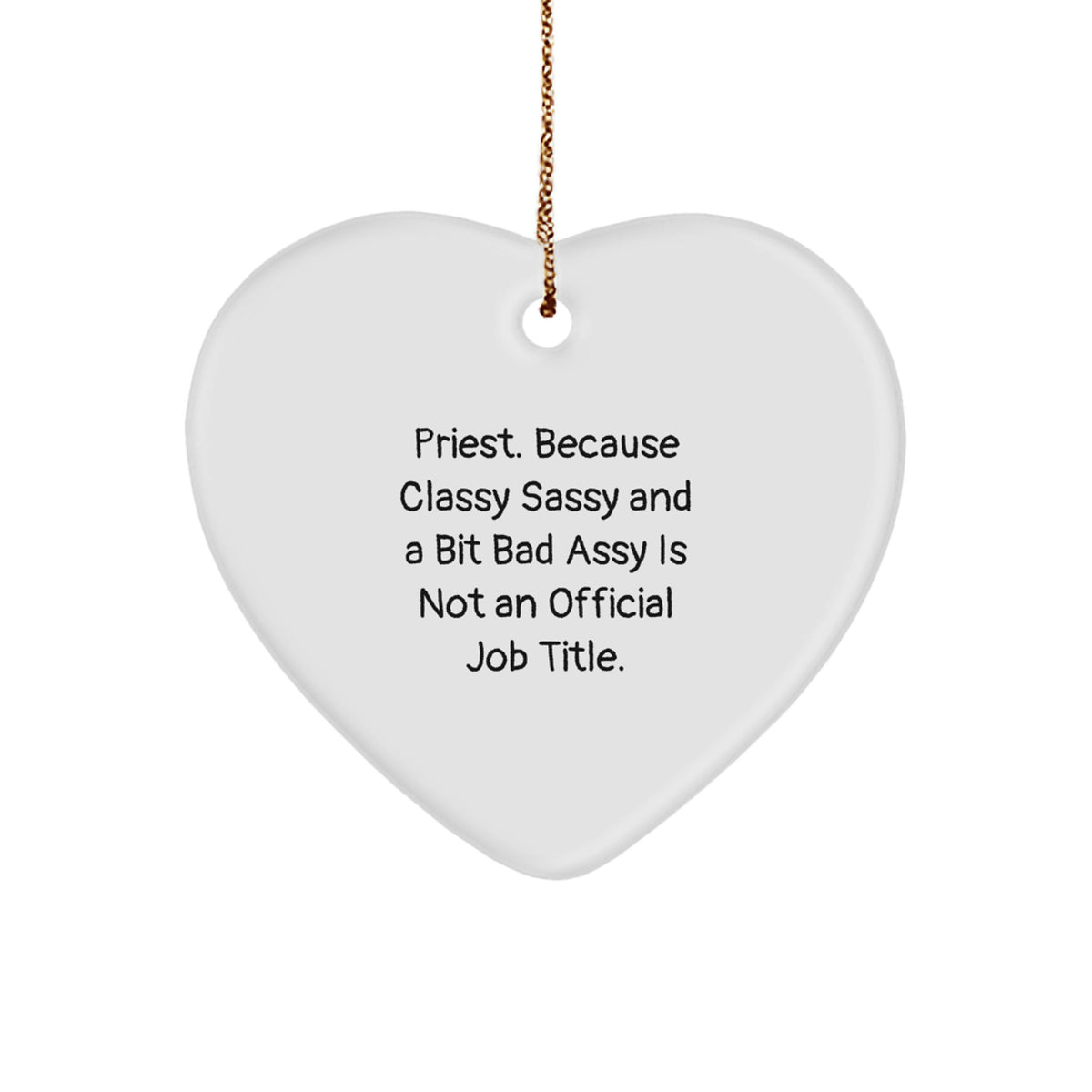 Priest Keepsake Christmas Ornament for Him Gift - Image 1