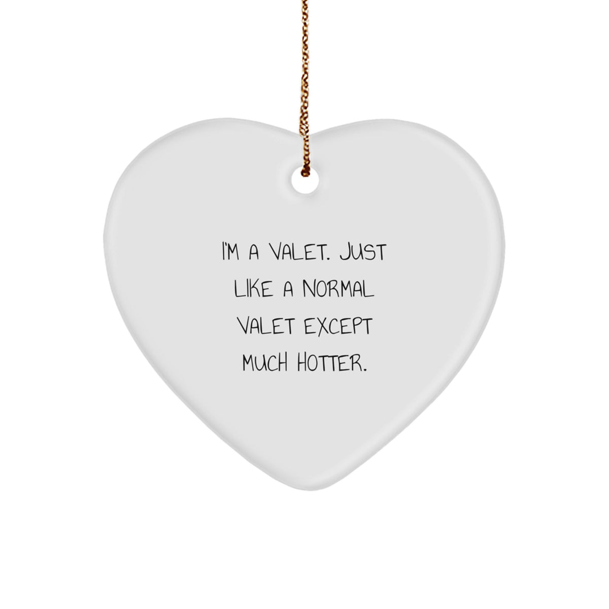 Valet Heart Ornament Favorite Christmas Gift for Kids Bright Keepsake - Image 1