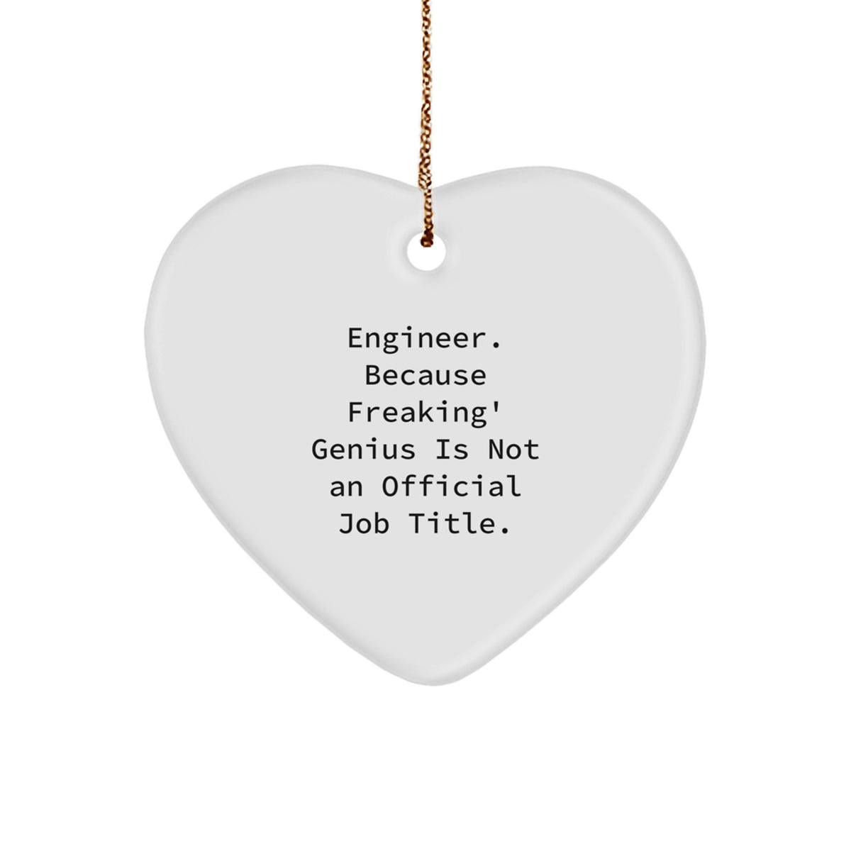 Engineer Keepsake Christmas Ornament for Him Gift – Holiday Keepsake - Image 1