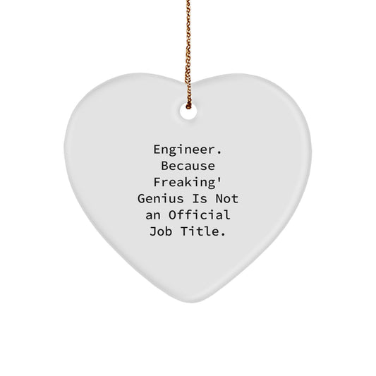 Engineer Keepsake Christmas Ornament for Him Gift – Holiday Keepsake - Image 1
