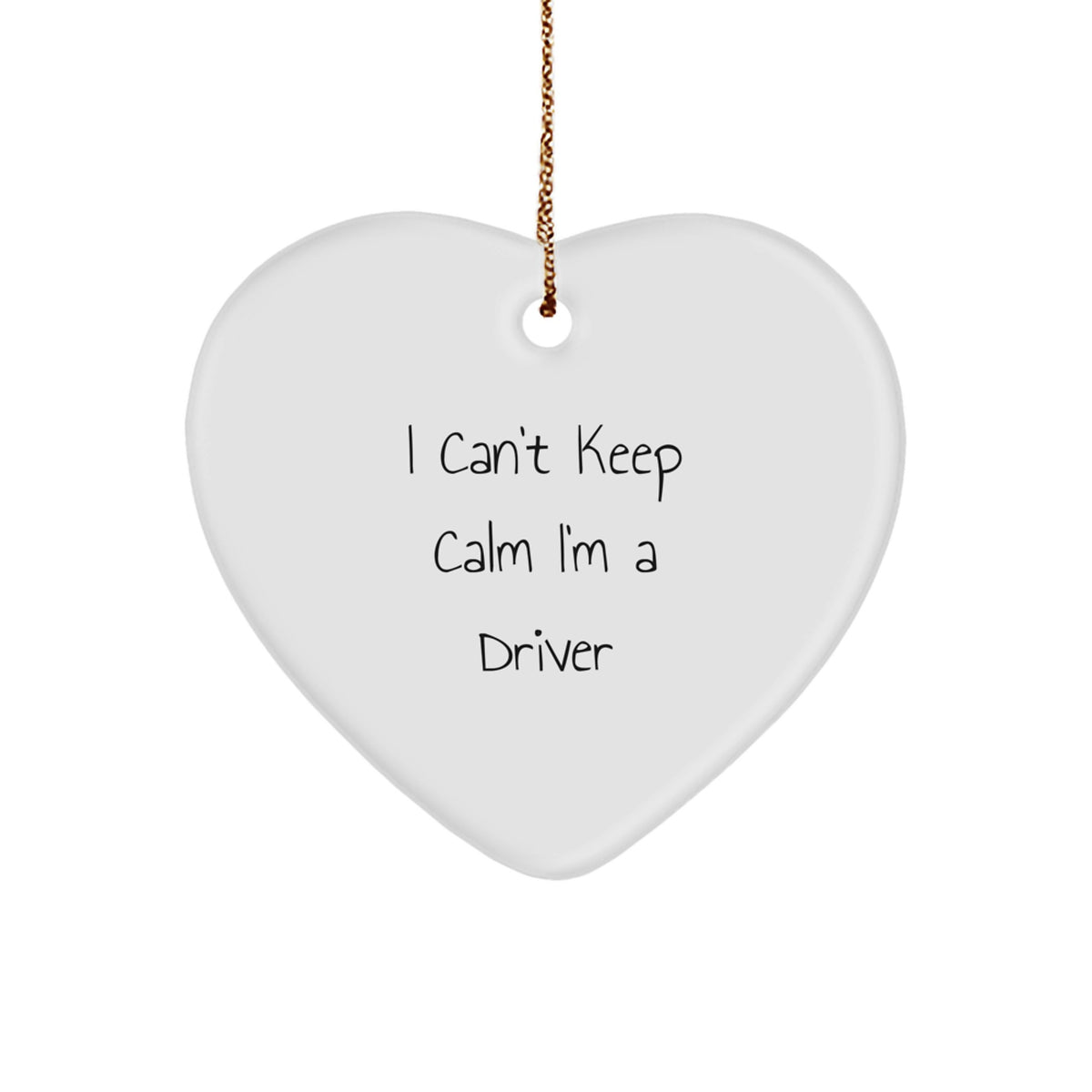 Funny Driver Heart Ornament Gifts from Friends for Men Christmas Unique - Image 1