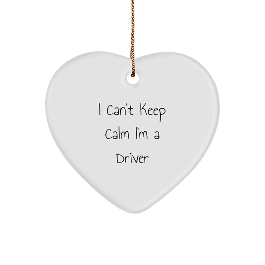 Funny Driver Heart Ornament Gifts from Friends for Men Christmas Unique - Image 1