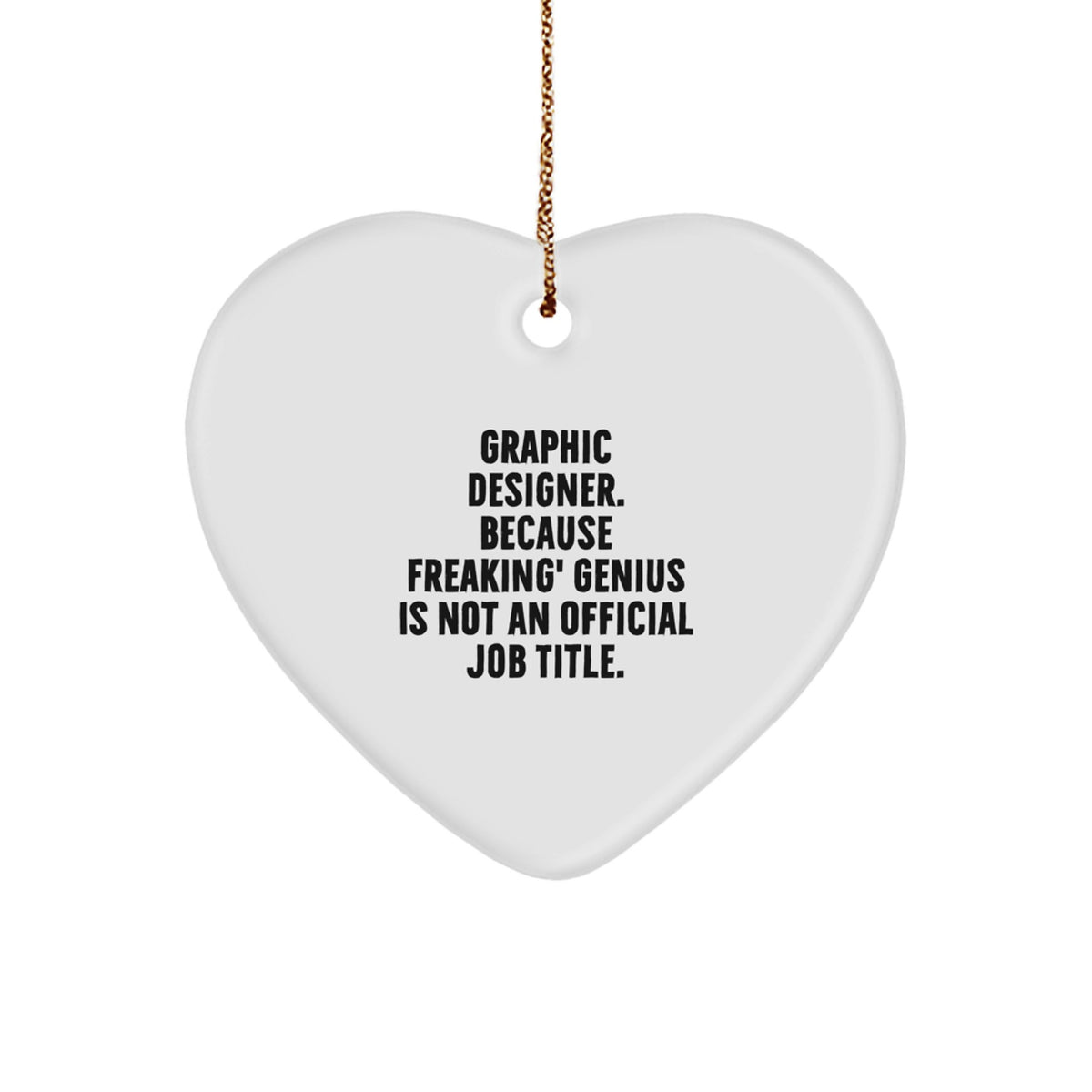 Unique Graphic Designer Christmas Unique Gifts from Friends for Graphic Designers' genius Heart Ornament - Image 1