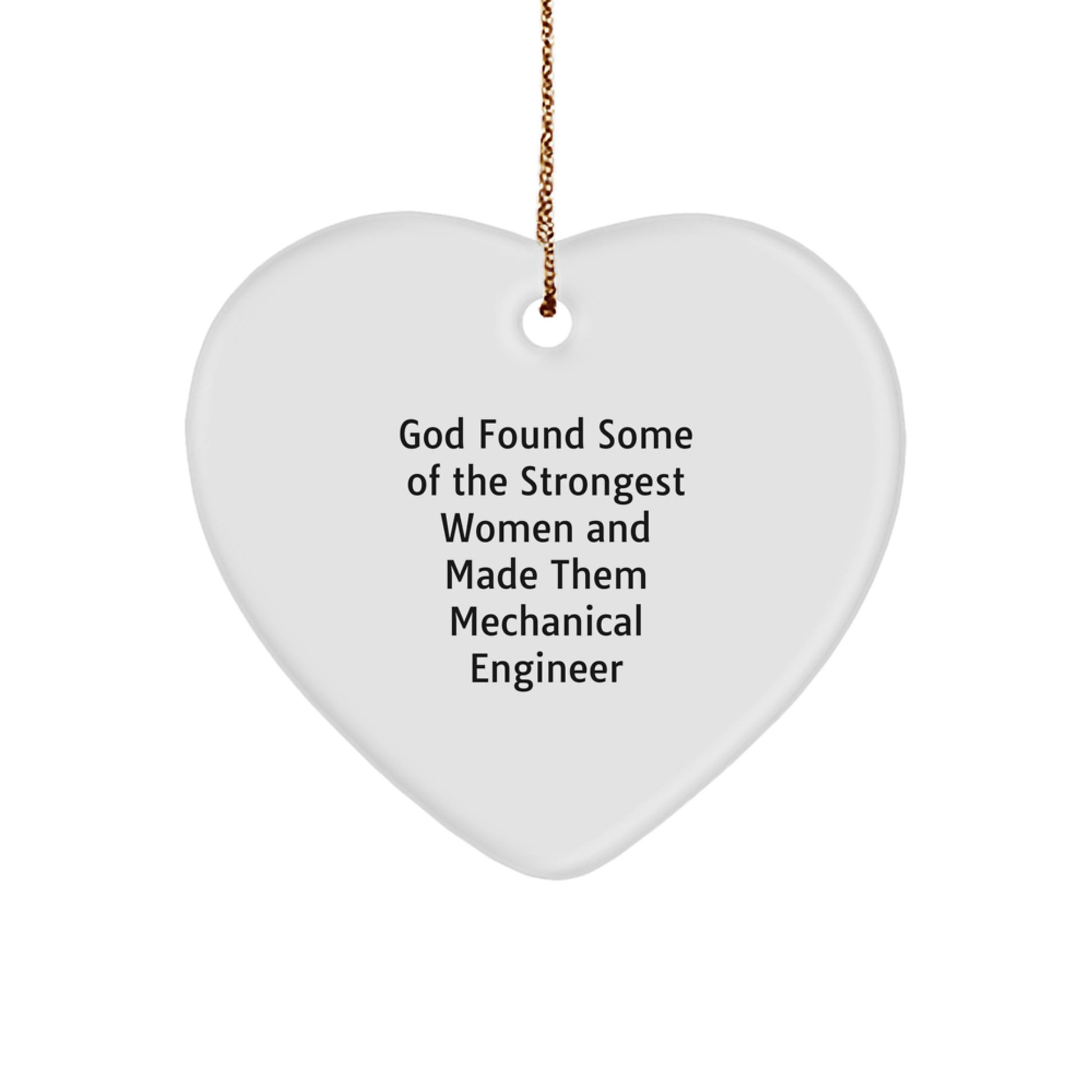 Funny Heart Ornament for Mechanical Engineer Gifts from Men to Women Coworkers Friends Family - Image 1