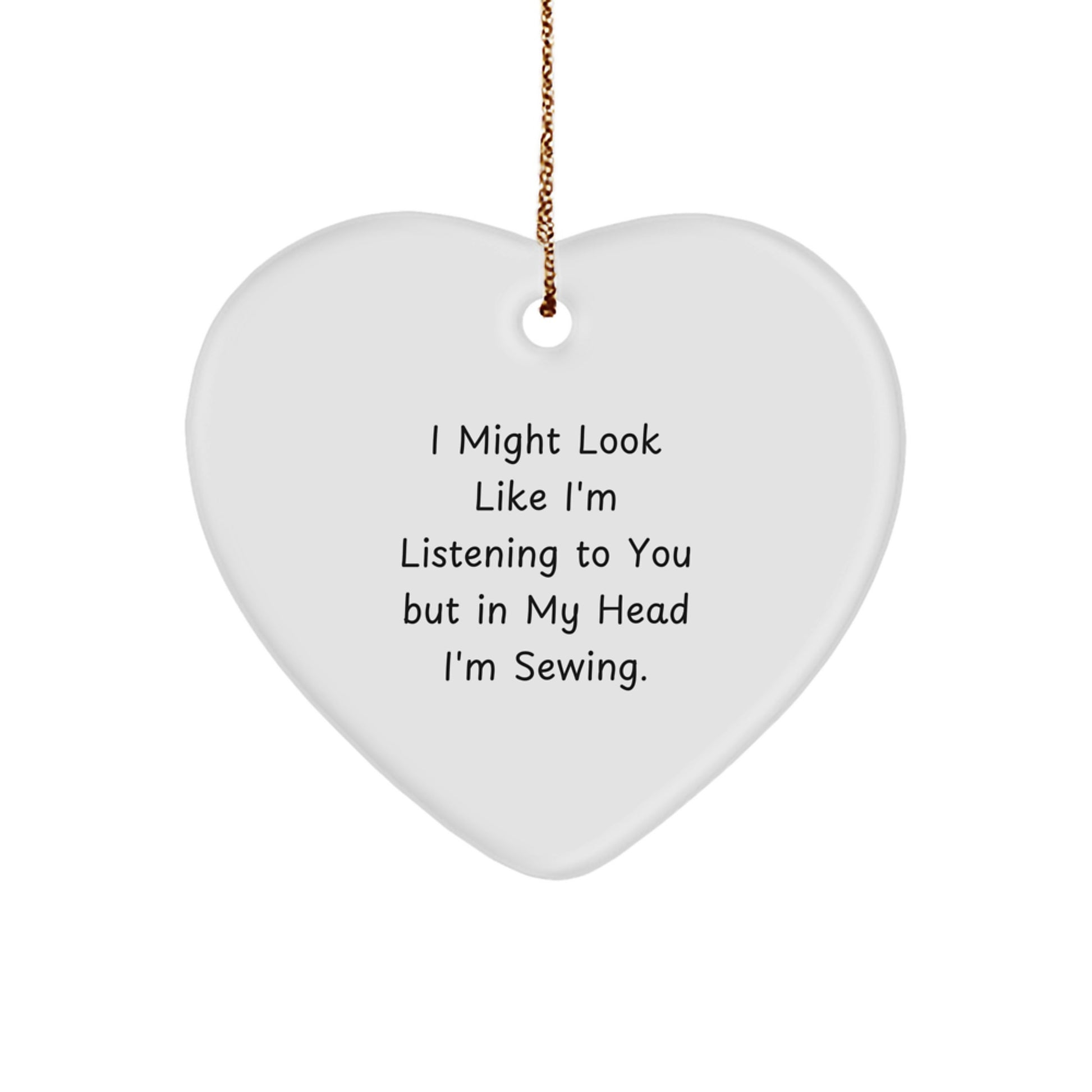 Heartfelt Sewing Joy, Funny Quote Sewing Gifts for Sewing Lovers, Christmas Unique Gifts from Family to Friends - Image 1