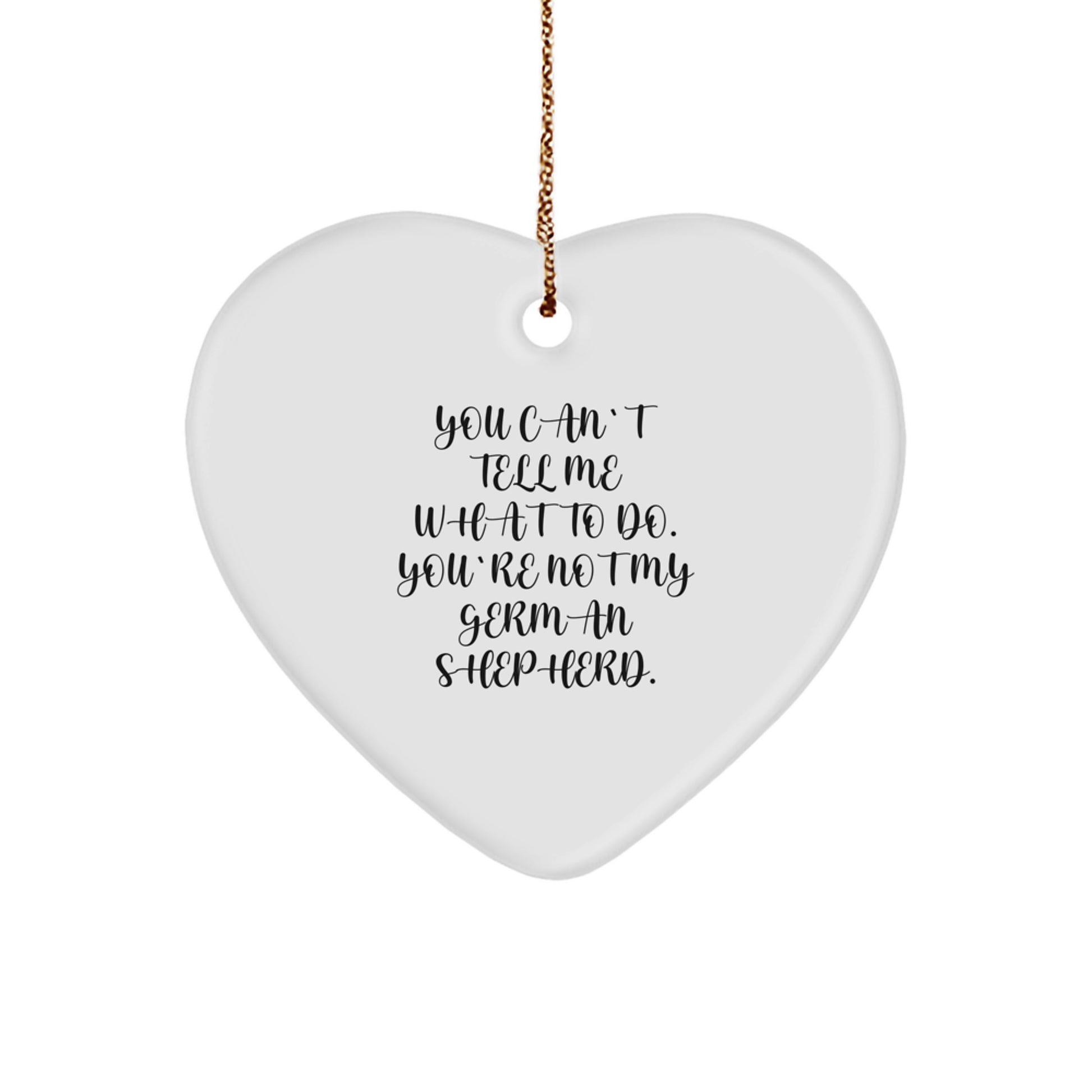 Funny German Shepherd Dog Heart Ornaments for Gifts from Women to German Shepherd Dog Lovers at Christmas Unique Gifts - Image 1