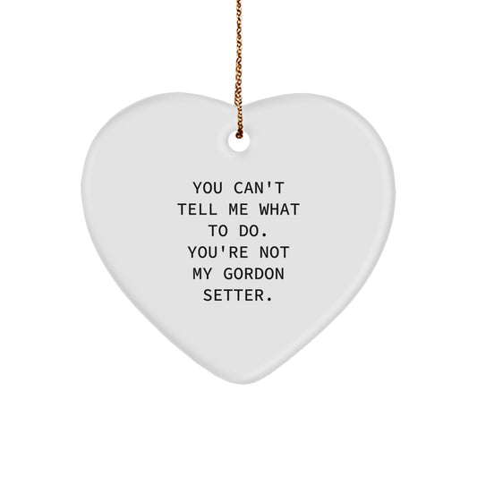 Funny Gordon Setter Dog Gifts - Heart Ornament for Christmas Unique Gifts from Men, Women, Friends, or Family to Gordon Setter Dog Owners - Image 1