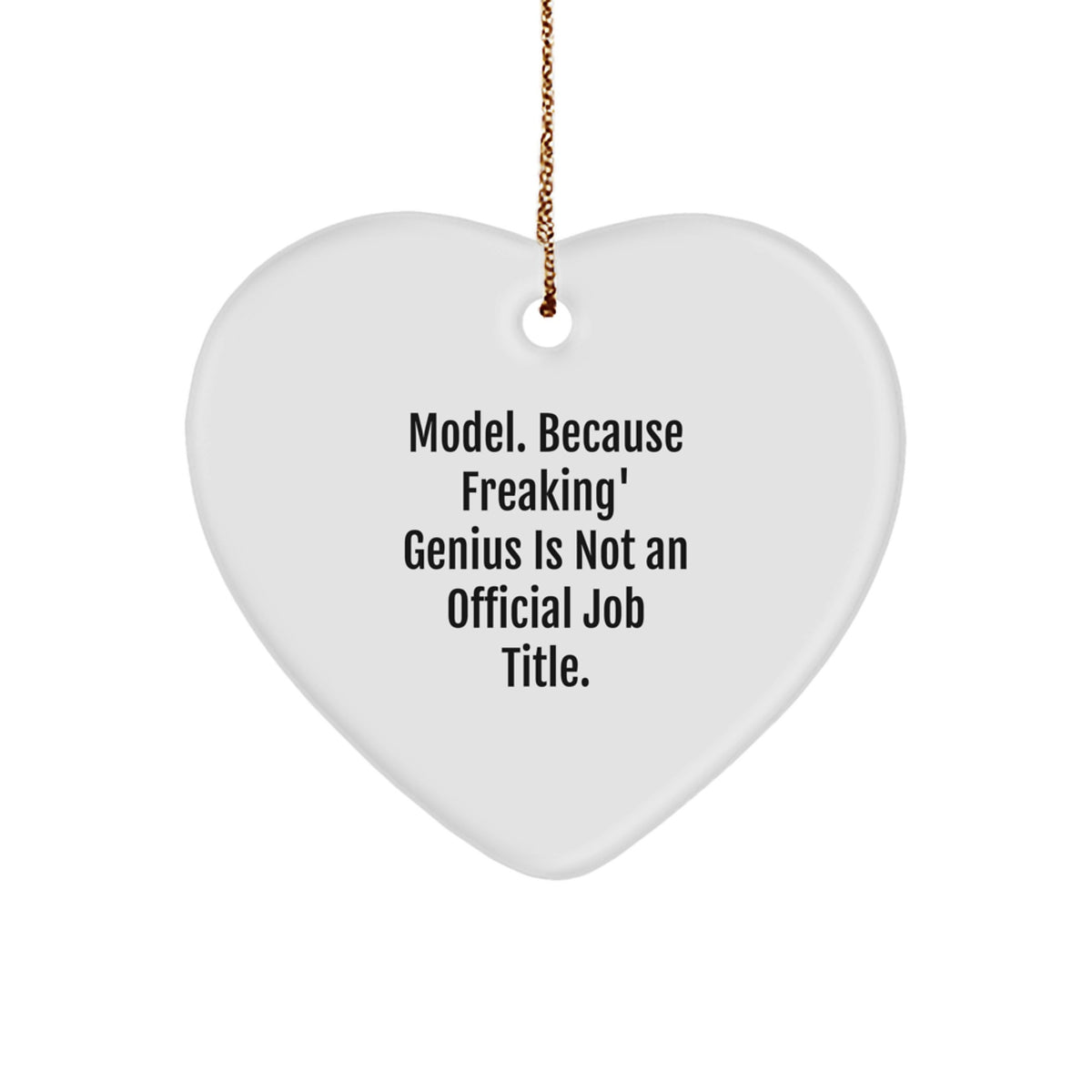 Funny Model Heart Ornament Gifts from Friends, Coworkers, Family - Model Gifts for Christmas Unique Presents - Image 1