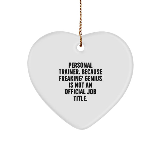 Sassy Personal Trainer Novelty Christmas Ornament for Friends Gift - Image 1