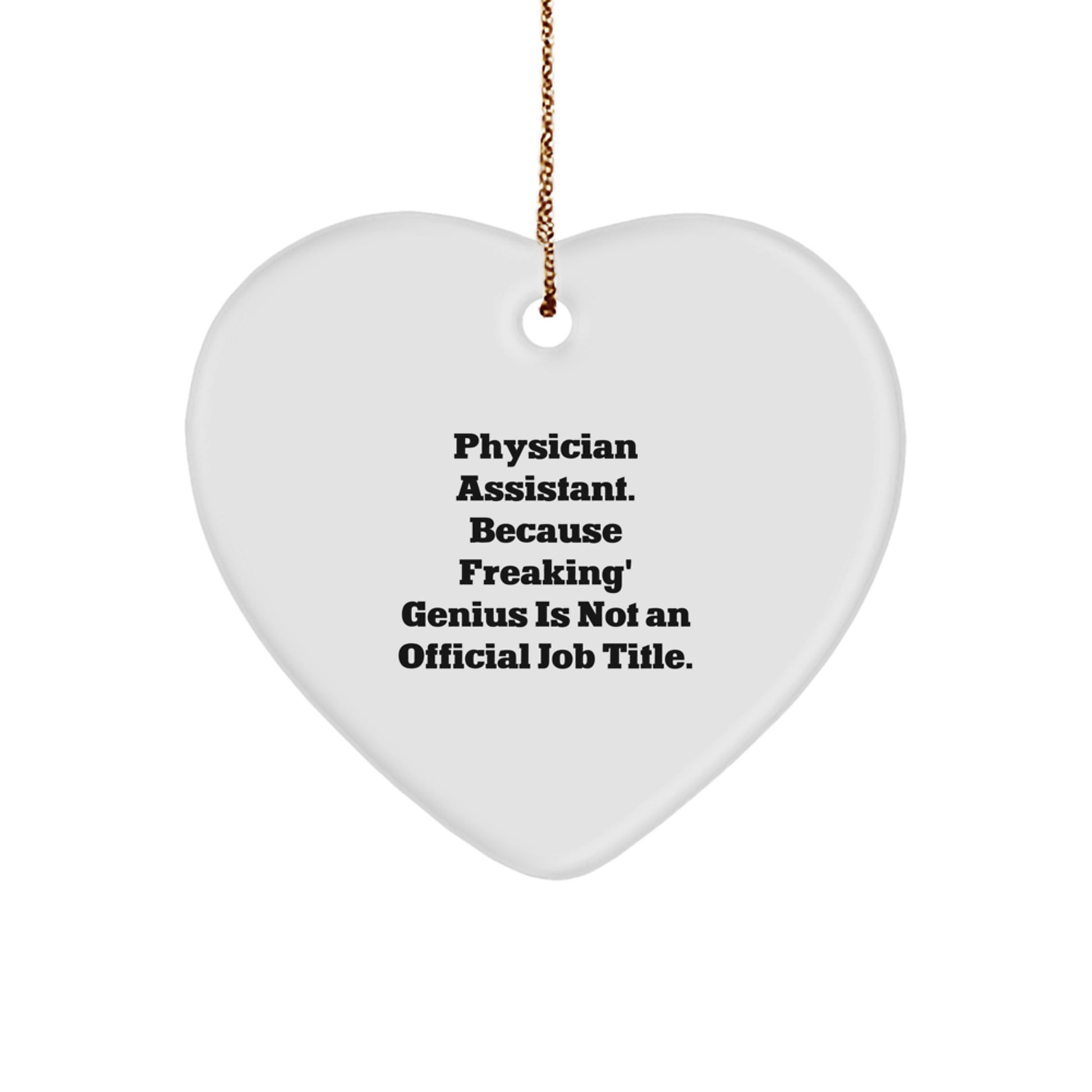 Heart Ornament for Coworkers Idea Gift – Physician Assistant Christmas - Image 1