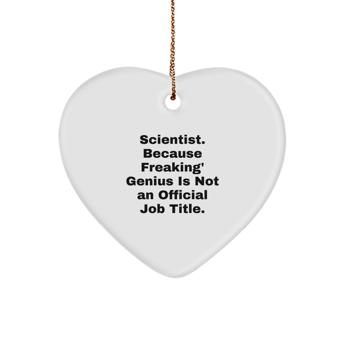 Scientist Scientific Genius Keepsake Christmas Ornament for Him Gift - Image 1
