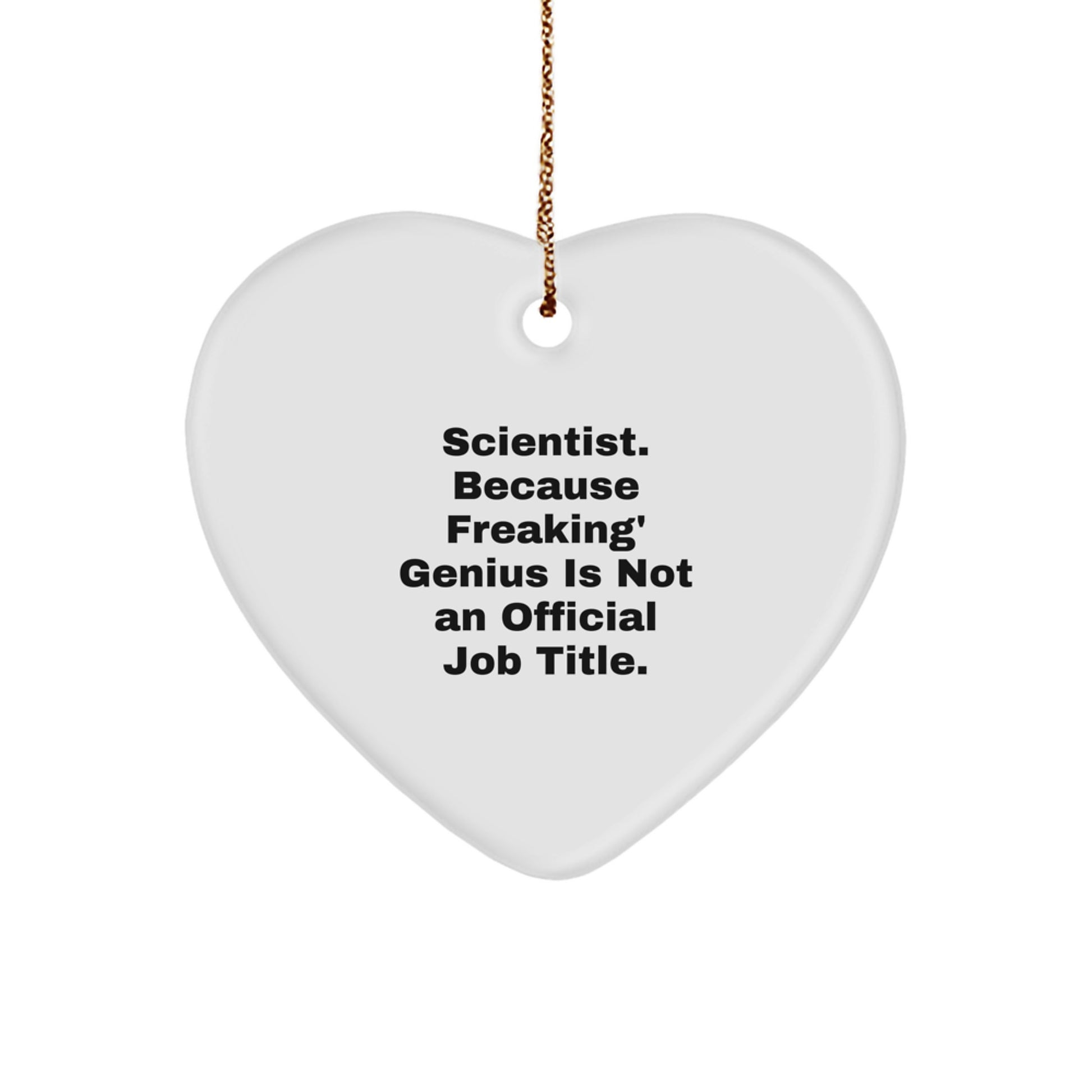 Scientist Scientific Genius Keepsake Christmas Ornament for Him Gift - Image 1