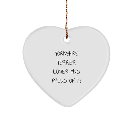 Funny Yorkshire Terrier Dog Gifts from Mom for Yorkshire Terrier Lover and Proud of It! Christmas Unique Ornaments - Image 1