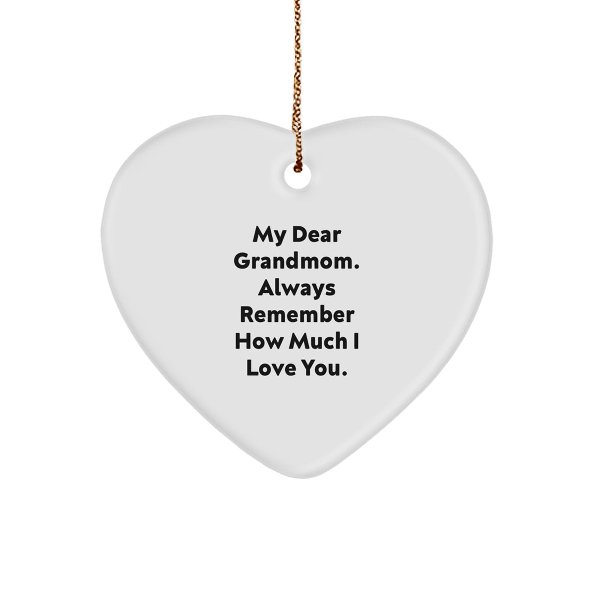 Grandmom Keepsake Christmas Ornament Gift for Her - Image 1