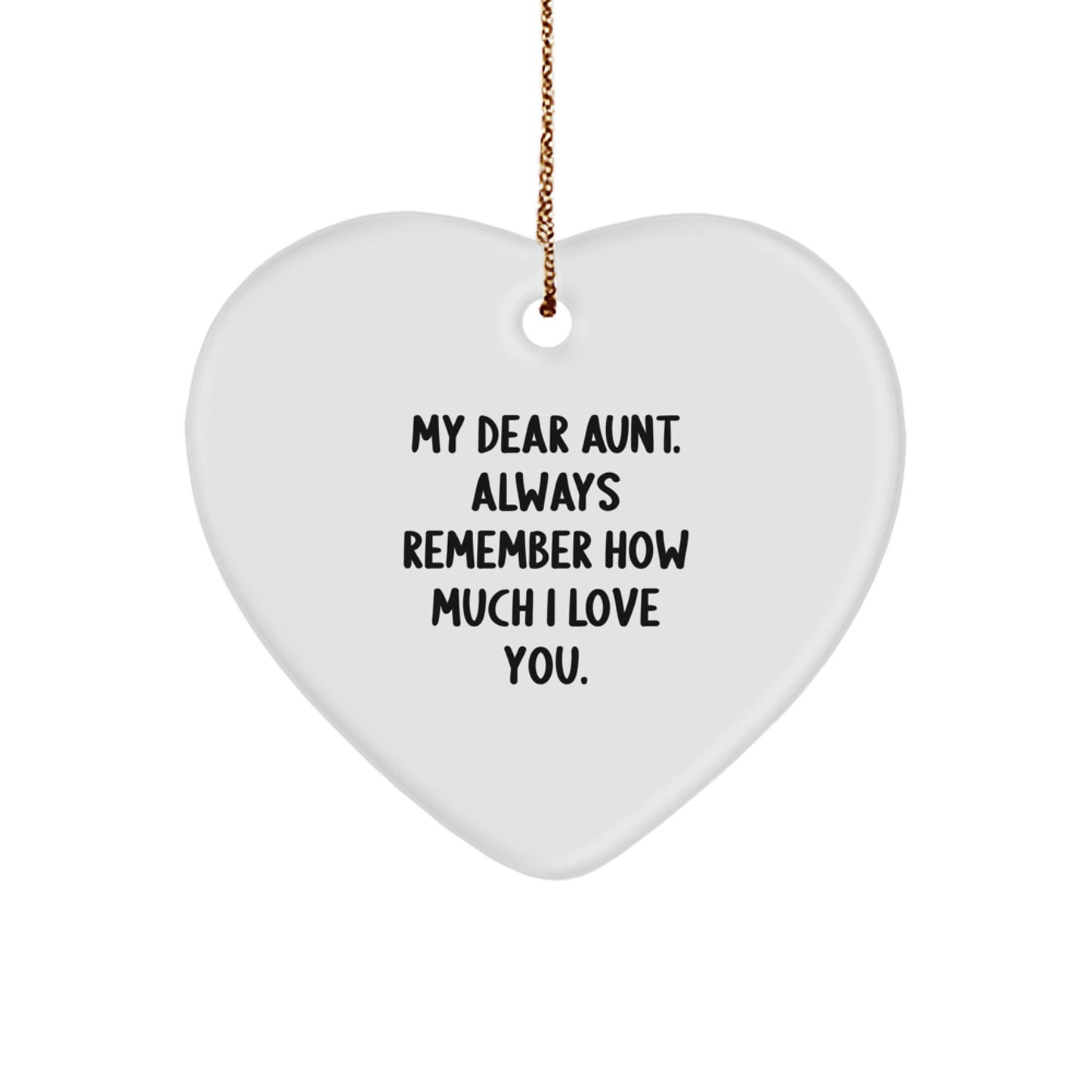 Heartfelt Gift for Grandma Novelty Christmas Ornament Aunt My Dear Love - Image 1