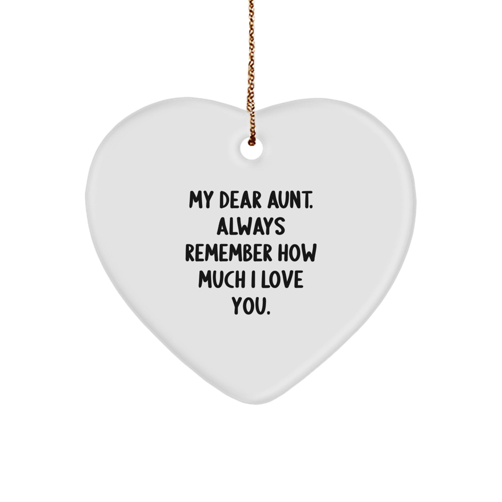 Heartfelt Gift for Grandma Novelty Christmas Ornament Aunt My Dear Love - Image 1