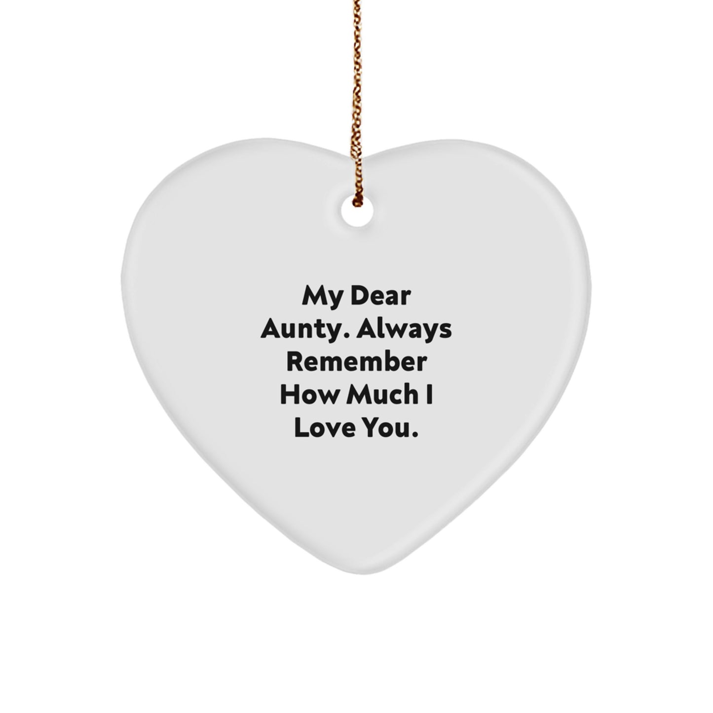 Aunty Christmas Ornament Keepsake Gift for Him My Dear Aunty - Image 1