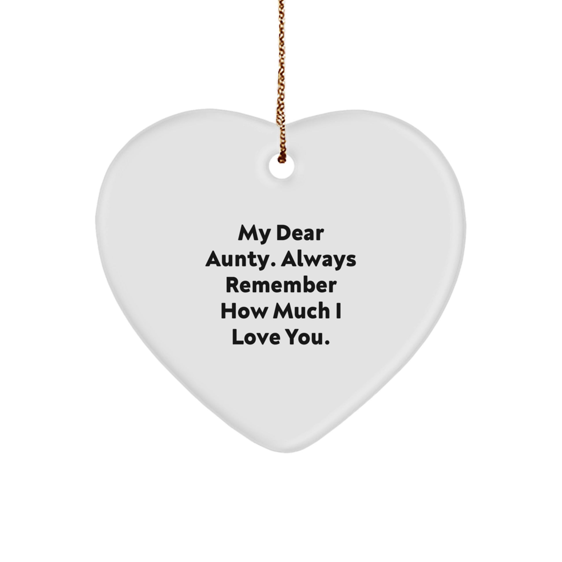 Aunty Christmas Ornament Keepsake Gift for Him My Dear Aunty - Image 1