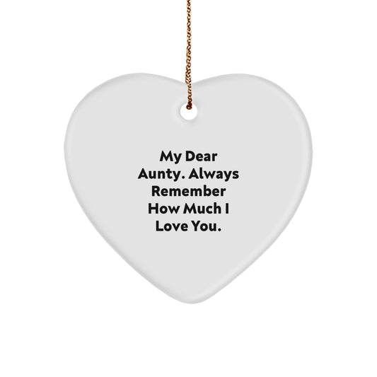 Aunty Christmas Ornament Keepsake Gift for Him My Dear Aunty - Image 1