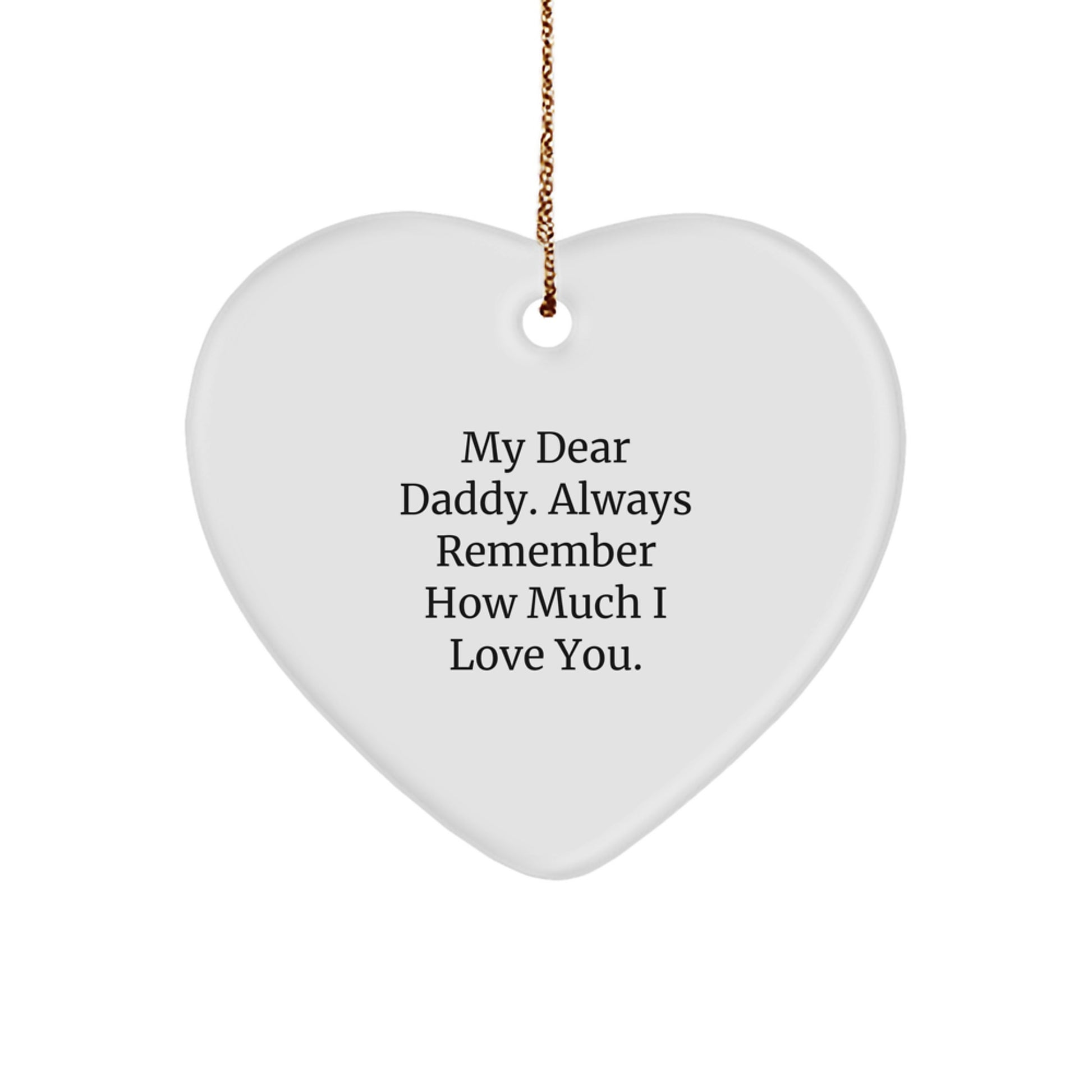 Daddy Keepsake Christmas Ornament Gift for Him - Image 1