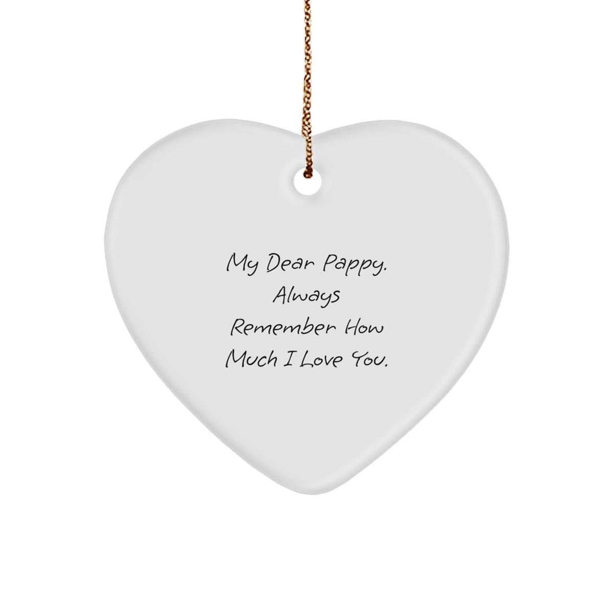 Christmas Ornament Gift Heartwarming Pappy Present for Her - My Dear - Image 1