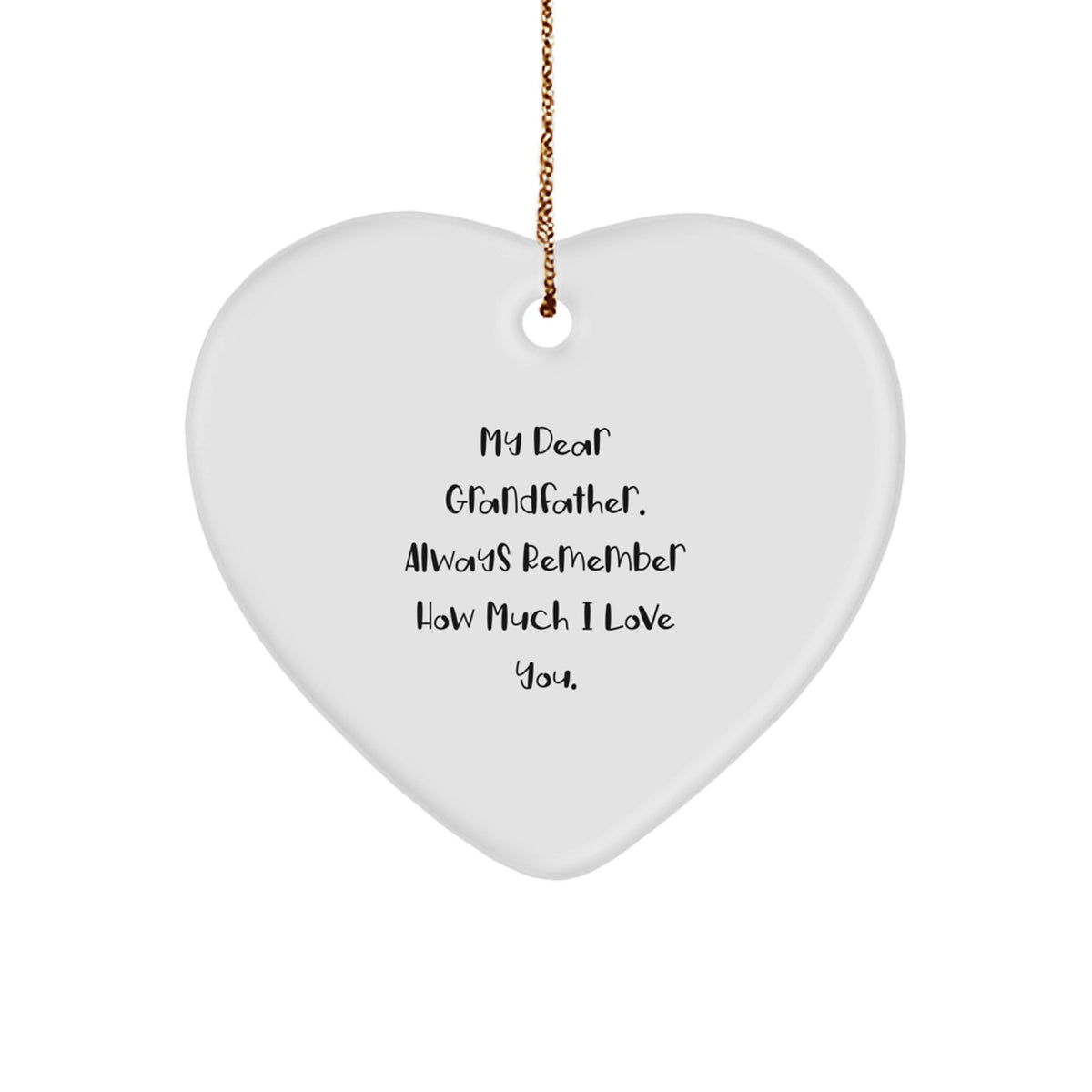 Grandfather Christmas Ornament Remember Companion for an Uncle Gift - Image 1