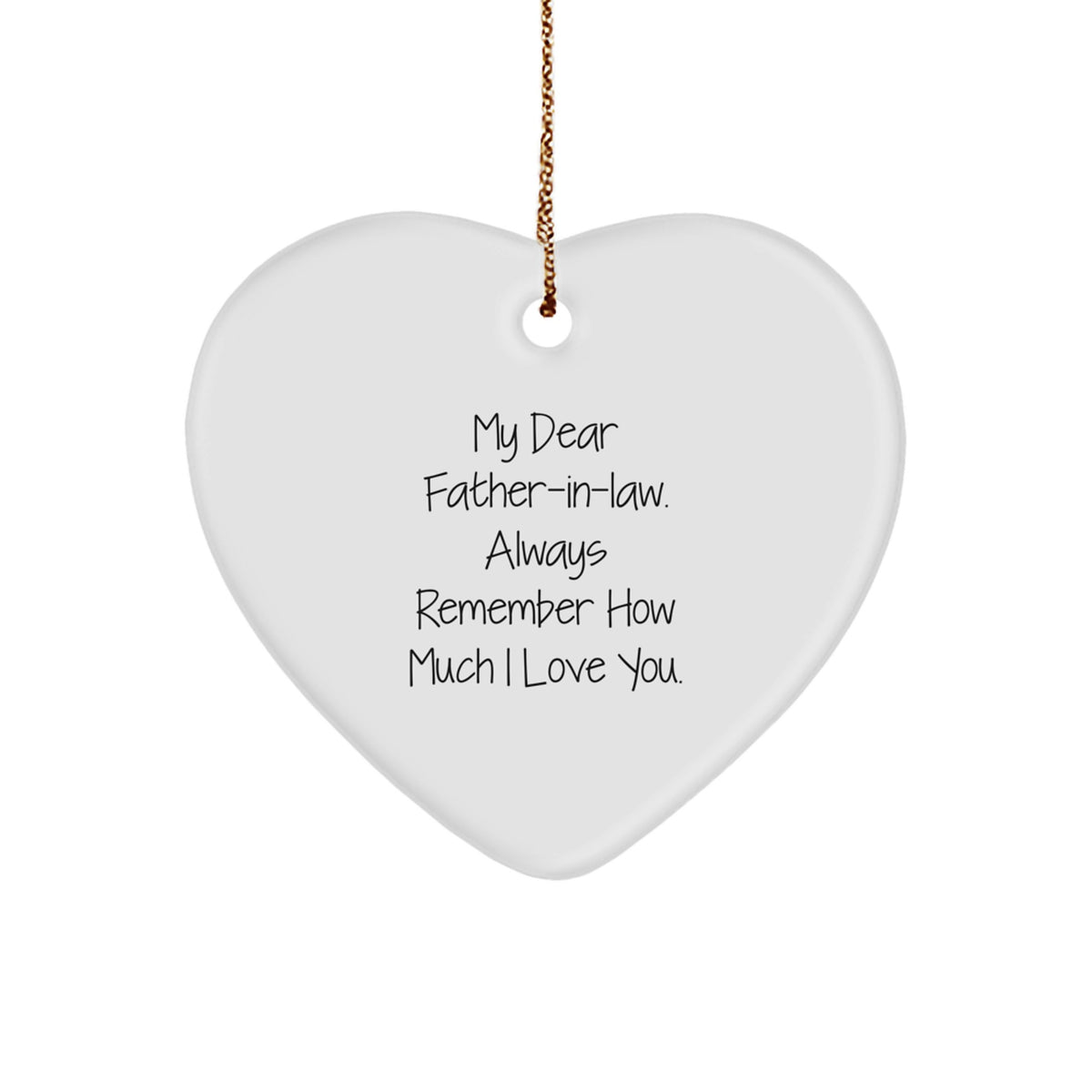 Heartwarming Father-in-law Christmas Ornament Gift - Always Remember - Image 1