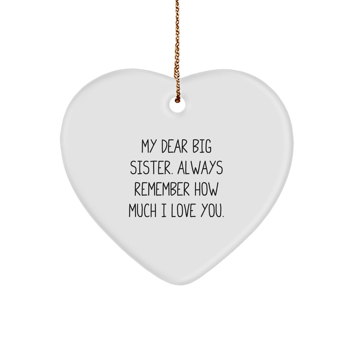 Big Sister Keepsake Christmas Ornament Gift for Her - Image 1