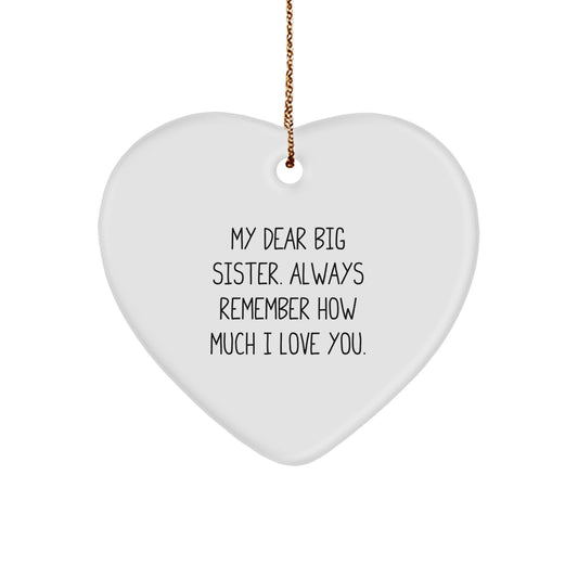 Big Sister Keepsake Christmas Ornament Gift for Her - Image 1