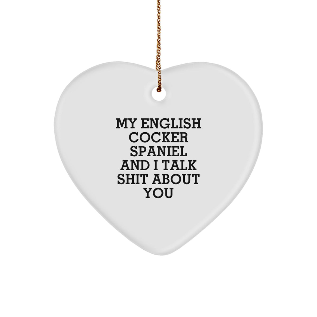 Favorite English Cocker Spaniel Christmas Ornament Gift for Kids - My - Image 1